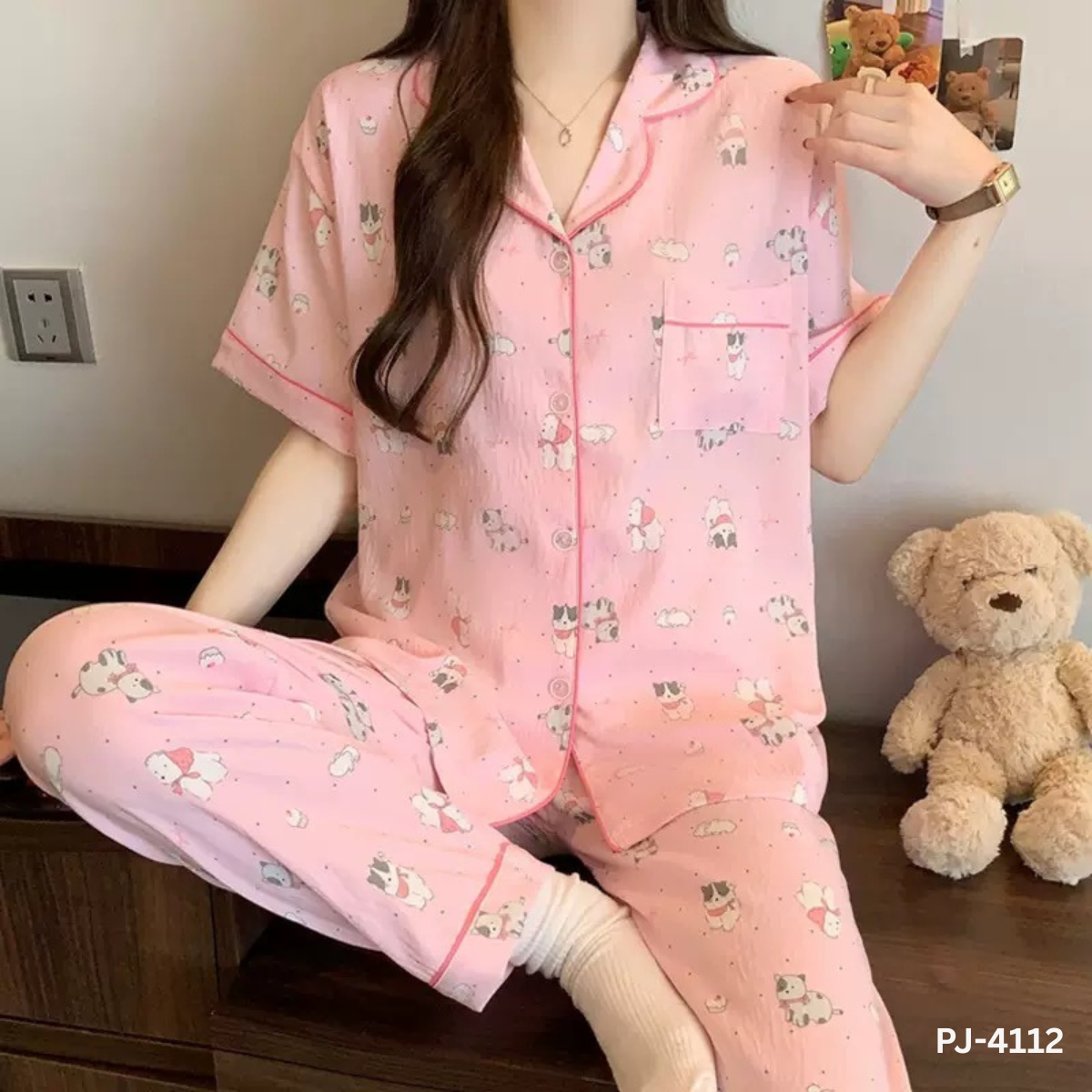 Sweet Dreams Kitty Premium Pajama Set