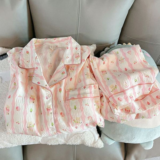 Aramo Strawberry Cloud Full Sleeve PJ Set