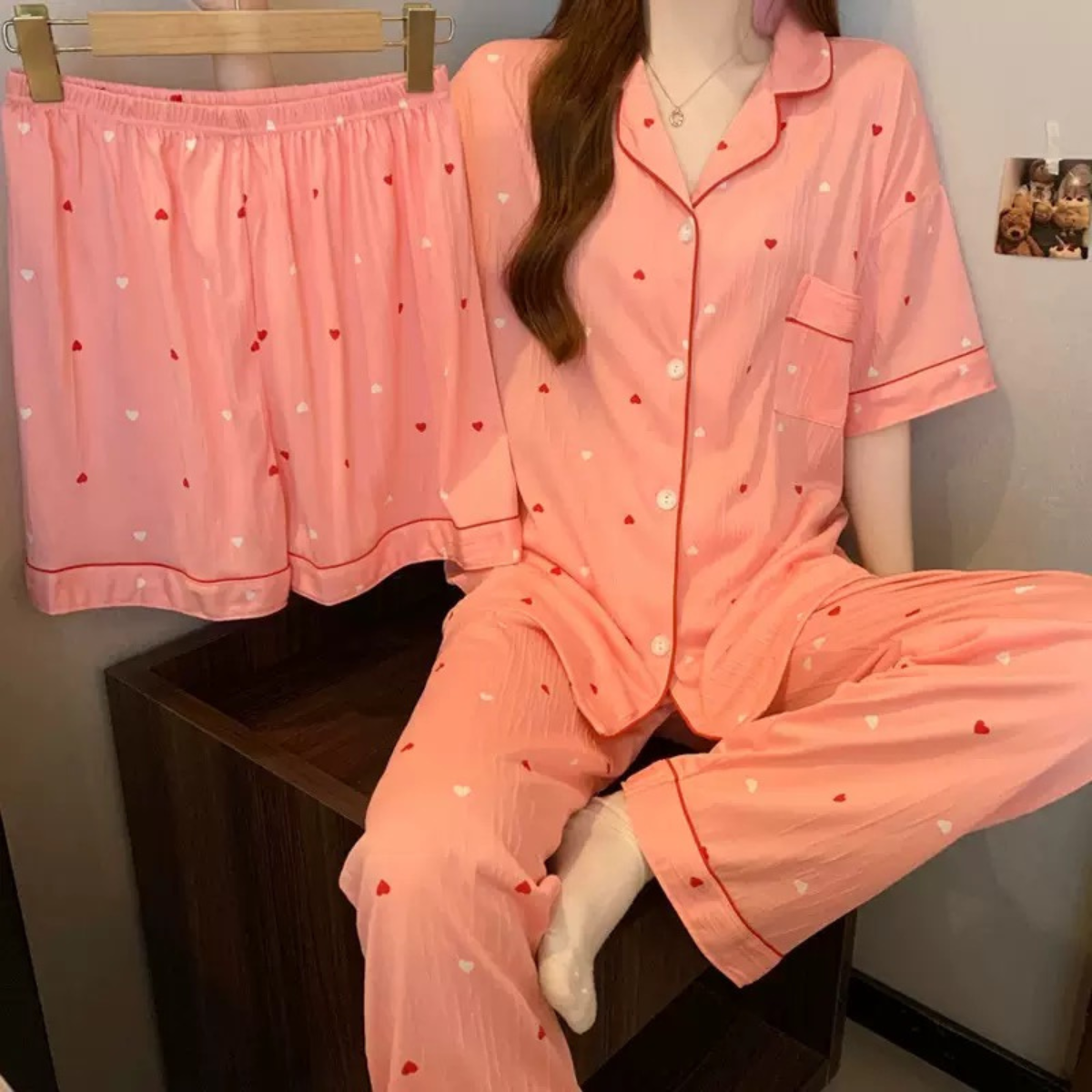 Love Sprinkle PJ Set- 3Pcs PJ Set