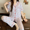 Cherry Bliss Premium Pajama Set – Half Sleeve