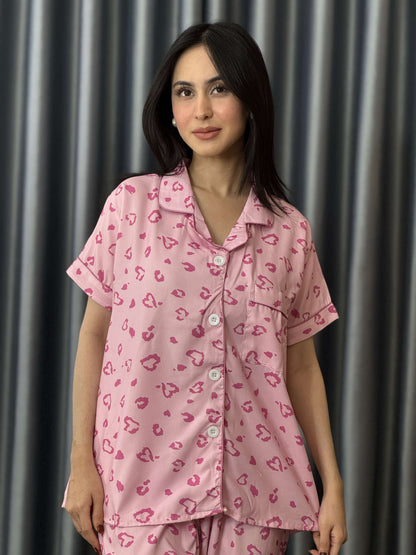 Sweetheart Dream Pajama Set - Short Sleeve