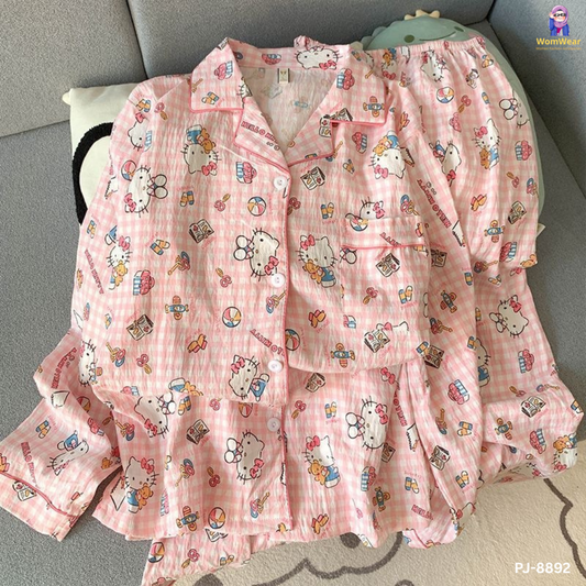 Aramo Kitty Candy Full Sleeve PJ Set 🎀