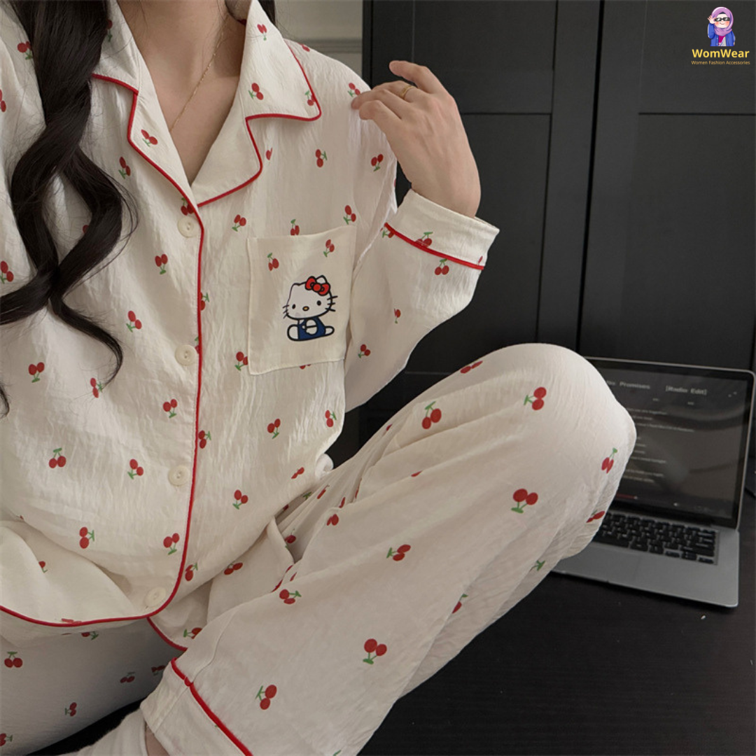 Aramo Cherry Kiss Full Sleeve PJ Set 🍒