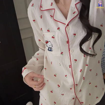 Aramo Cherry Kiss Full Sleeve PJ Set 🍒