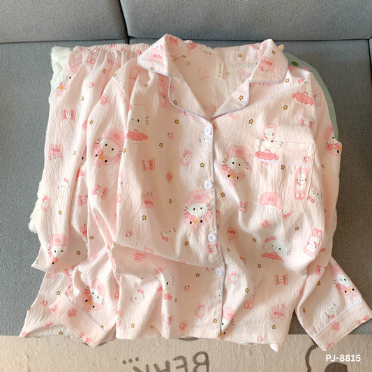 Kitty Dream Full Sleeve PJ Set 🎀